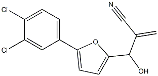 2-{[5-(3,4-dichlorophenyl)furan-2-yl](hydroxy)methyl}prop-2-enenitrile Structure
