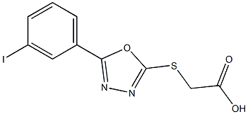 2-{[5-(3-iodophenyl)-1,3,4-oxadiazol-2-yl]sulfanyl}acetic acid