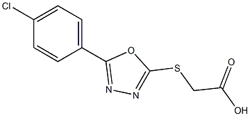 2-{[5-(4-chlorophenyl)-1,3,4-oxadiazol-2-yl]sulfanyl}acetic acid|