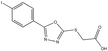  2-{[5-(4-iodophenyl)-1,3,4-oxadiazol-2-yl]sulfanyl}acetic acid