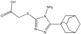 2-{[5-(adamantan-1-yl)-4-amino-4H-1,2,4-triazol-3-yl]sulfanyl}acetic acid Structure