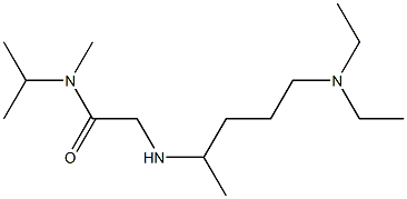 2-{[5-(diethylamino)pentan-2-yl]amino}-N-methyl-N-(propan-2-yl)acetamide,,结构式