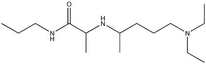 2-{[5-(diethylamino)pentan-2-yl]amino}-N-propylpropanamide Structure