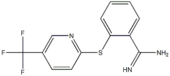 2-{[5-(trifluoromethyl)pyridin-2-yl]sulfanyl}benzene-1-carboximidamide