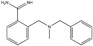2-{[benzyl(methyl)amino]methyl}benzenecarboximidamide,,结构式