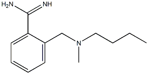 2-{[butyl(methyl)amino]methyl}benzenecarboximidamide Struktur