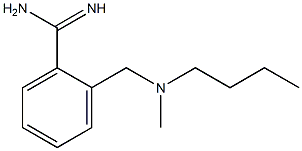 2-{[butyl(methyl)amino]methyl}benzenecarboximidamide,,结构式