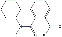 2-{[cyclohexyl(ethyl)amino]carbonyl}benzoic acid 化学構造式