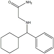 2-{[cyclohexyl(phenyl)methyl]amino}acetamide Struktur