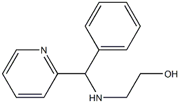 2-{[phenyl(pyridin-2-yl)methyl]amino}ethan-1-ol Struktur