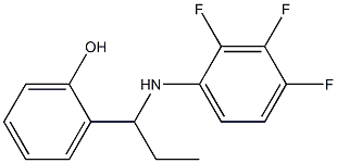 2-{1-[(2,3,4-trifluorophenyl)amino]propyl}phenol,,结构式