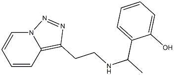 2-{1-[(2-{[1,2,4]triazolo[3,4-a]pyridin-3-yl}ethyl)amino]ethyl}phenol