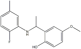  2-{1-[(2-fluoro-5-methylphenyl)amino]ethyl}-4-methoxyphenol