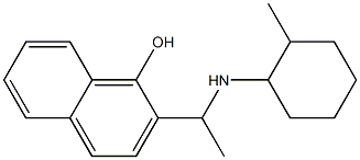 2-{1-[(2-methylcyclohexyl)amino]ethyl}naphthalen-1-ol Structure