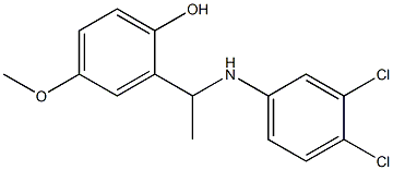 2-{1-[(3,4-dichlorophenyl)amino]ethyl}-4-methoxyphenol Structure