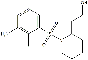 2-{1-[(3-amino-2-methylbenzene)sulfonyl]piperidin-2-yl}ethan-1-ol,,结构式