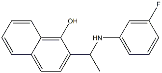 2-{1-[(3-fluorophenyl)amino]ethyl}naphthalen-1-ol Structure