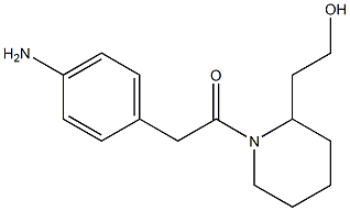 2-{1-[(4-aminophenyl)acetyl]piperidin-2-yl}ethanol 化学構造式