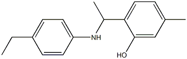 2-{1-[(4-ethylphenyl)amino]ethyl}-5-methylphenol Structure