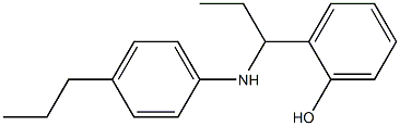 2-{1-[(4-propylphenyl)amino]propyl}phenol 化学構造式