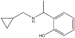 2-{1-[(cyclopropylmethyl)amino]ethyl}phenol Struktur