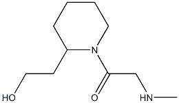 2-{1-[(methylamino)acetyl]piperidin-2-yl}ethanol Structure
