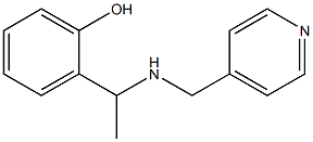 2-{1-[(pyridin-4-ylmethyl)amino]ethyl}phenol 化学構造式