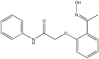 2-{2-[(1E)-N-hydroxyethanimidoyl]phenoxy}-N-phenylacetamide,,结构式