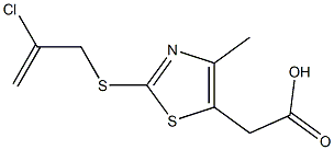 2-{2-[(2-chloroprop-2-en-1-yl)sulfanyl]-4-methyl-1,3-thiazol-5-yl}acetic acid