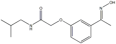  2-{3-[(1E)-N-hydroxyethanimidoyl]phenoxy}-N-isobutylacetamide