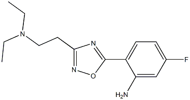 2-{3-[2-(diethylamino)ethyl]-1,2,4-oxadiazol-5-yl}-5-fluoroaniline Structure