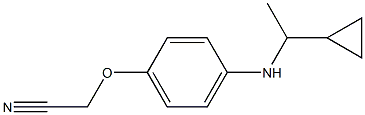 2-{4-[(1-cyclopropylethyl)amino]phenoxy}acetonitrile Struktur