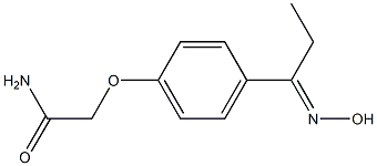 2-{4-[(1E)-N-hydroxypropanimidoyl]phenoxy}acetamide