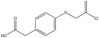 2-{4-[(2-chloroprop-2-en-1-yl)oxy]phenyl}acetic acid,,结构式