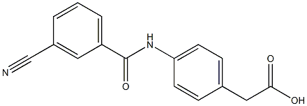 2-{4-[(3-cyanobenzene)amido]phenyl}acetic acid