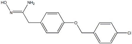 2-{4-[(4-chlorophenyl)methoxy]phenyl}-N'-hydroxyethanimidamide