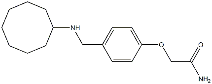 2-{4-[(cyclooctylamino)methyl]phenoxy}acetamide,,结构式