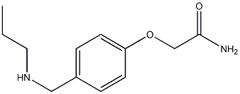 2-{4-[(propylamino)methyl]phenoxy}acetamide Structure