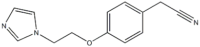 2-{4-[2-(1H-imidazol-1-yl)ethoxy]phenyl}acetonitrile Struktur