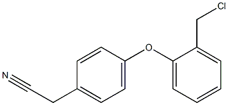 2-{4-[2-(chloromethyl)phenoxy]phenyl}acetonitrile,,结构式