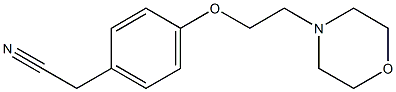 2-{4-[2-(morpholin-4-yl)ethoxy]phenyl}acetonitrile 化学構造式