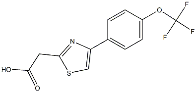 2-{4-[4-(trifluoromethoxy)phenyl]-1,3-thiazol-2-yl}acetic acid