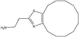 2-{4H,5H,6H,7H,8H,9H,10H,11H,12H,13H-cyclododeca[d][1,3]thiazol-2-yl}ethan-1-amine,,结构式