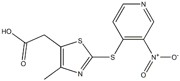 2-{4-methyl-2-[(3-nitropyridin-4-yl)sulfanyl]-1,3-thiazol-5-yl}acetic acid