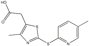 2-{4-methyl-2-[(5-methylpyridin-2-yl)sulfanyl]-1,3-thiazol-5-yl}acetic acid