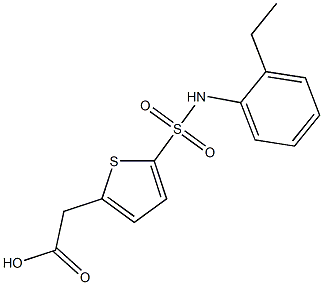 2-{5-[(2-ethylphenyl)sulfamoyl]thiophen-2-yl}acetic acid