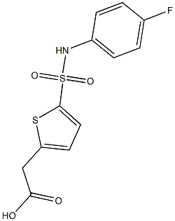 2-{5-[(4-fluorophenyl)sulfamoyl]thiophen-2-yl}acetic acid