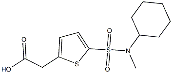 2-{5-[cyclohexyl(methyl)sulfamoyl]thiophen-2-yl}acetic acid|