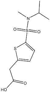 2-{5-[methyl(propan-2-yl)sulfamoyl]thiophen-2-yl}acetic acid Structure