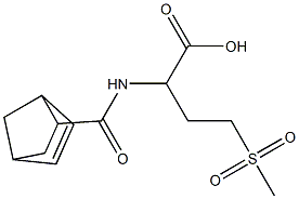2-{bicyclo[2.2.1]hept-5-en-2-ylformamido}-4-methanesulfonylbutanoic acid Struktur